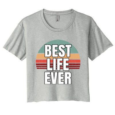 Best Life Ever Gift Vintage Retro Design Jw Broadcasting Meaningful Gift Women's Crop Top Tee