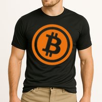 Bitcoin Logo Emblem Cryptocurrency Blockchains Performance Shirt