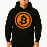 Bitcoin Logo Emblem Cryptocurrency Blockchains Hoodie