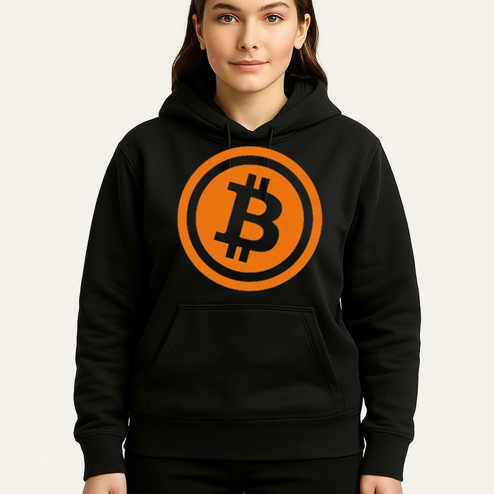 Bitcoin Logo Emblem Cryptocurrency Blockchains Hoodie
