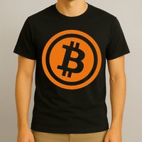 Bitcoin Logo Emblem Cryptocurrency Blockchains T-Shirt