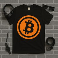 Bitcoin Logo Emblem Cryptocurrency Blockchains T-Shirt