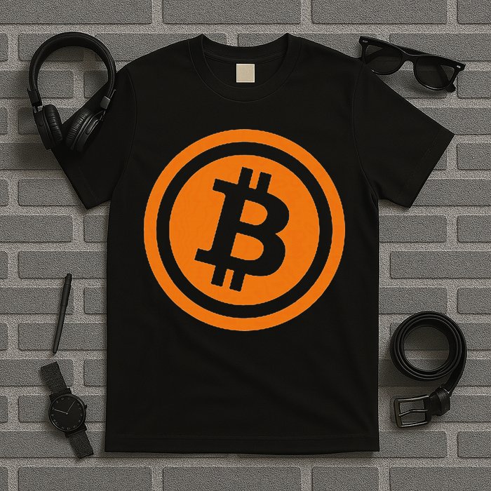 Bitcoin Logo Emblem Cryptocurrency Blockchains T-Shirt