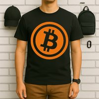Bitcoin Logo Emblem Cryptocurrency Blockchains T-Shirt