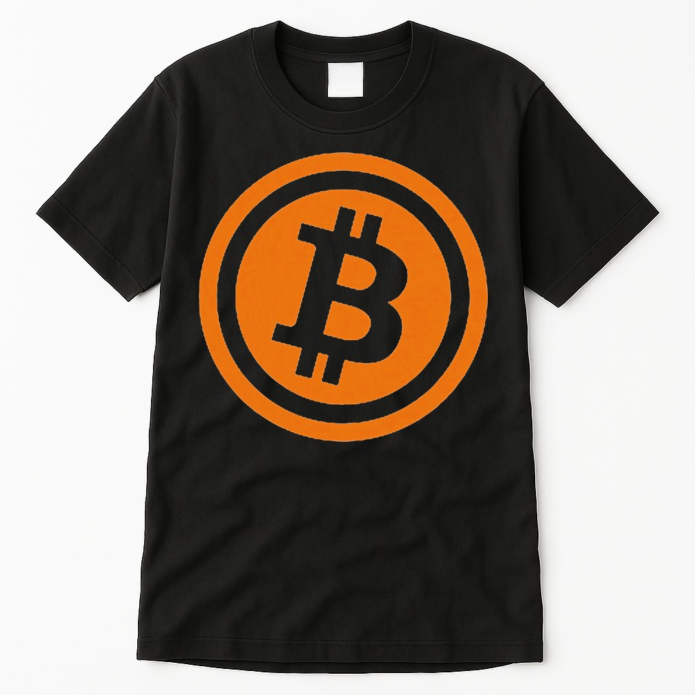 Bitcoin Logo Emblem Cryptocurrency Blockchains Tall T-Shirt