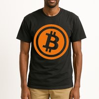 Bitcoin Logo Emblem Cryptocurrency Blockchains Tall T-Shirt