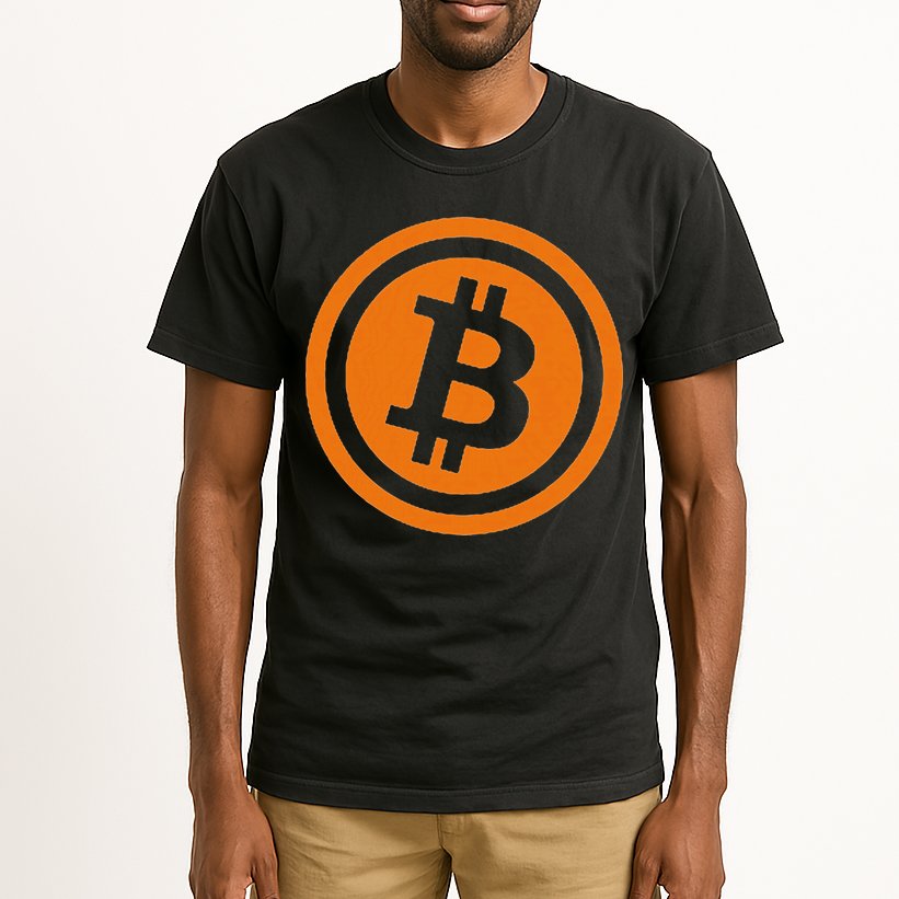 Bitcoin Logo Emblem Cryptocurrency Blockchains Tall T-Shirt