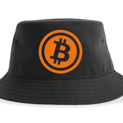 Bitcoin Logo Emblem Cryptocurrency Blockchains Sustainable Bucket Hat