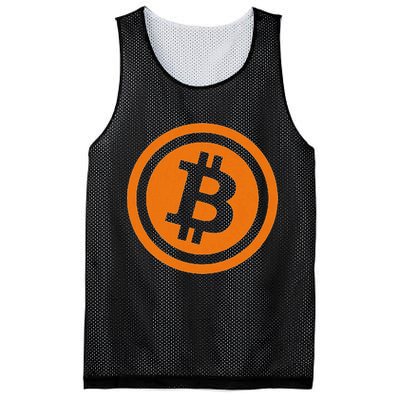 Bitcoin Logo Emblem Cryptocurrency Blockchains Mesh Reversible Basketball Jersey Tank