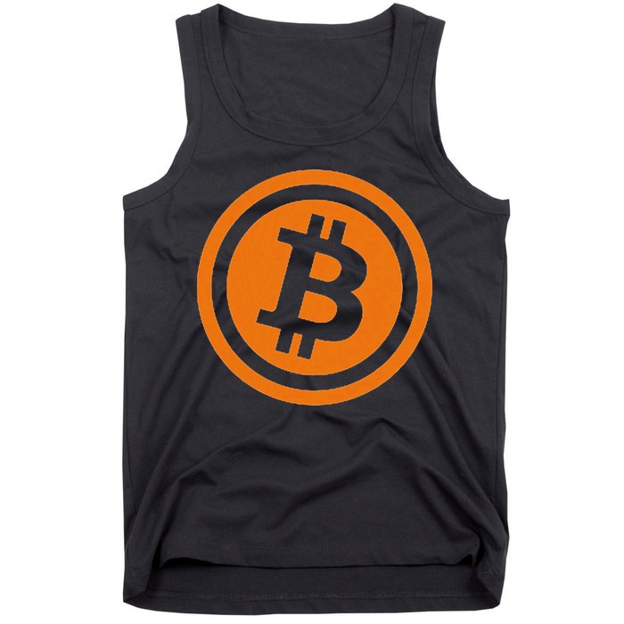 Bitcoin Logo Emblem Cryptocurrency Blockchains Tank Top