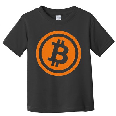 Bitcoin Logo Emblem Cryptocurrency Blockchains Toddler T-Shirt