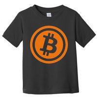 Bitcoin Logo Emblem Cryptocurrency Blockchains Toddler T-Shirt