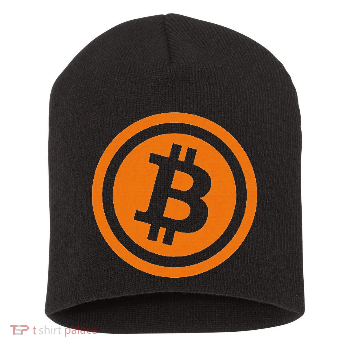 Bitcoin Logo Emblem Cryptocurrency Blockchains Short Acrylic Beanie