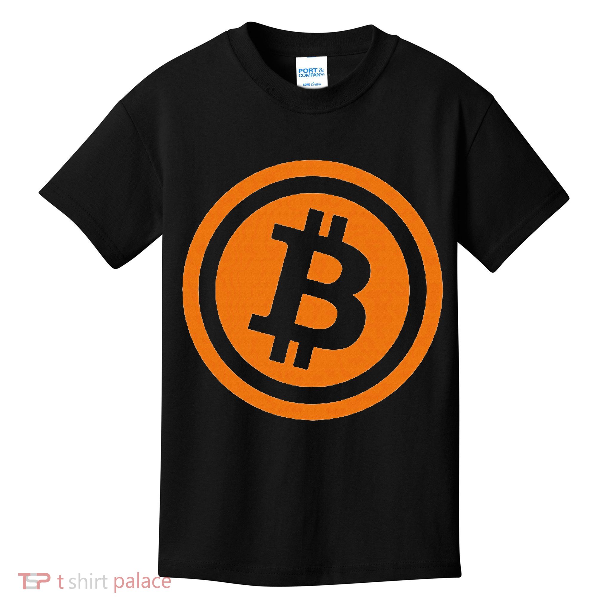 Bitcoin Logo Emblem Cryptocurrency Blockchains Kids T-Shirt