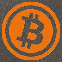 Bitcoin Logo Emblem Cryptocurrency Blockchains Cotton Canvas Backpack
