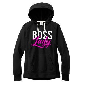 Boss Lady Entrepreneur Business Saying Cute Gift Women's Fleece Hoodie