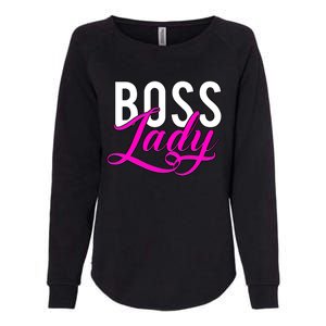 Boss Lady Entrepreneur Business Saying Cute Gift Womens California Wash Sweatshirt