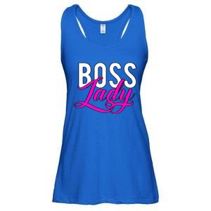 Boss Lady Entrepreneur Business Saying Cute Gift Ladies Essential Flowy Tank