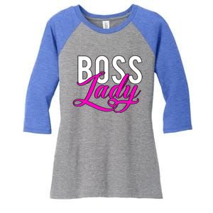 Boss Lady Entrepreneur Business Saying Cute Gift Women's Tri-Blend 3/4-Sleeve Raglan Shirt