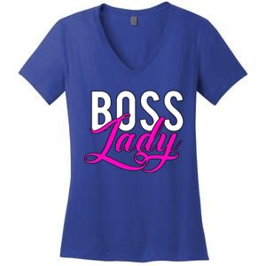 Boss Lady Entrepreneur Business Saying Cute Gift Women's V-Neck T-Shirt