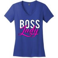 Boss Lady Entrepreneur Business Saying Cute Gift Women's V-Neck T-Shirt