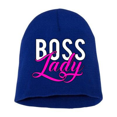 Boss Lady Entrepreneur Business Saying Cute Gift Short Acrylic Beanie