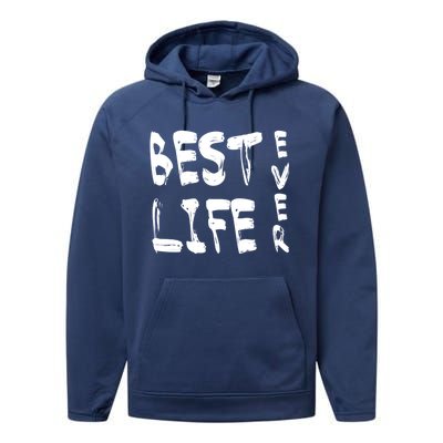 Best Life Ever For Jw JehovahS Witness Pioneer Great Gift Performance Fleece Hoodie