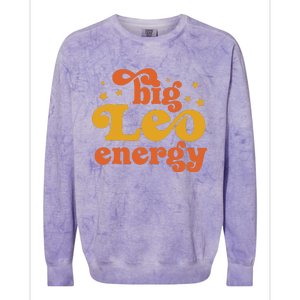 Big Leo Energy Leo For Women Horoscope Astrology Colorblast Crewneck Sweatshirt