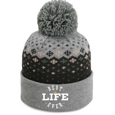 Best Life Ever Gift The Baniff Cuffed Pom Beanie