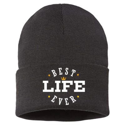 Best Life Ever Gift Sustainable Knit Beanie