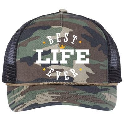 Best Life Ever Gift Retro Rope Trucker Hat Cap