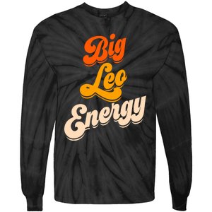 Big Leo Energy Leo For Women Horoscope Astrology Tie-Dye Long Sleeve Shirt