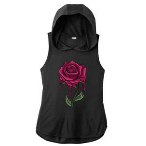 Bleeding Rose Ladies PosiCharge Tri-Blend Wicking Draft Hoodie Tank