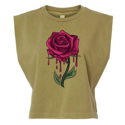 Bleeding Rose Garment-Dyed Women's Muscle Tee