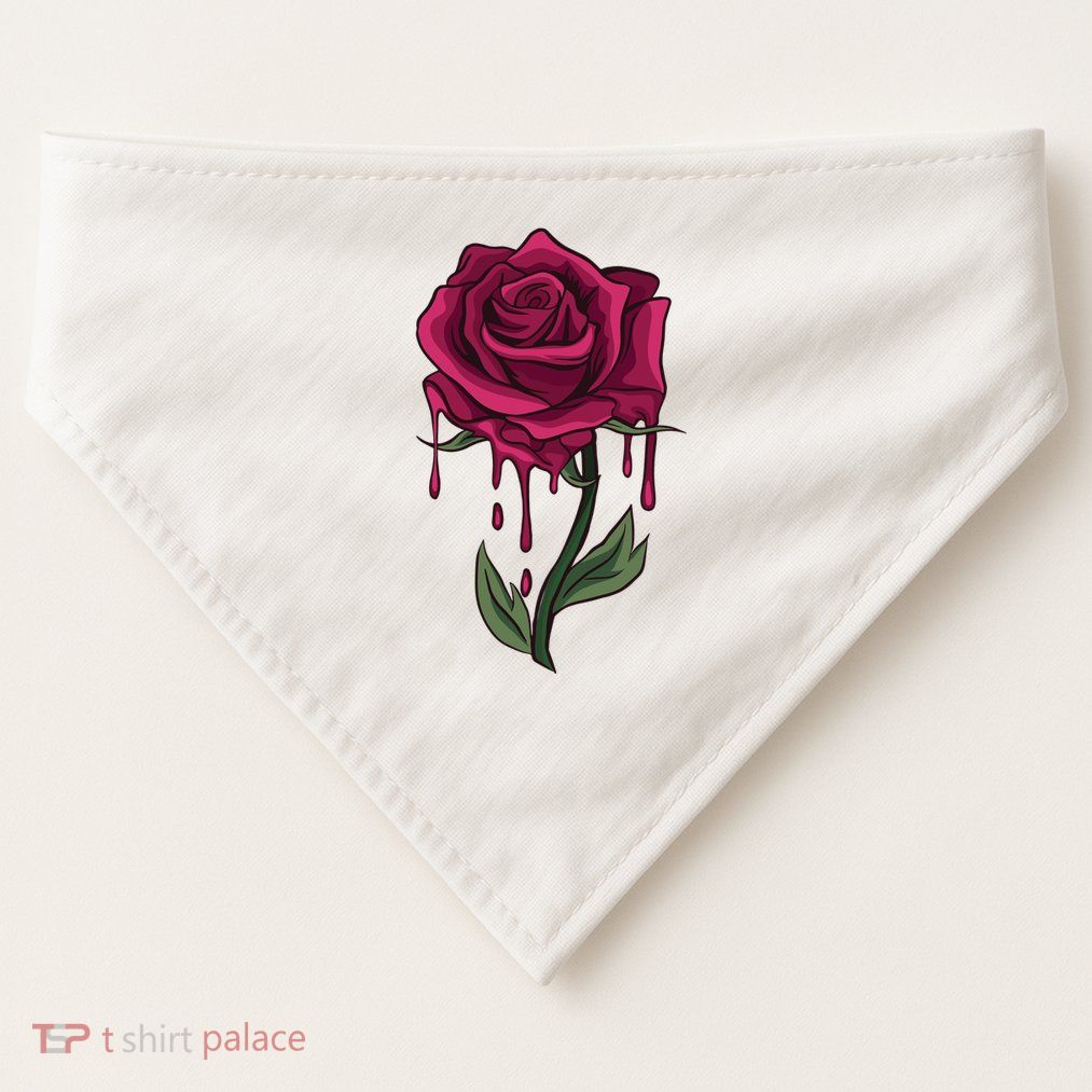 Bleeding Rose USA-Made Doggie Bandana