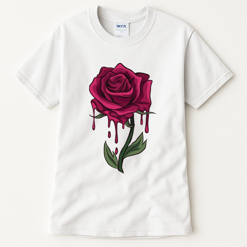 Bleeding Rose Tall T-Shirt