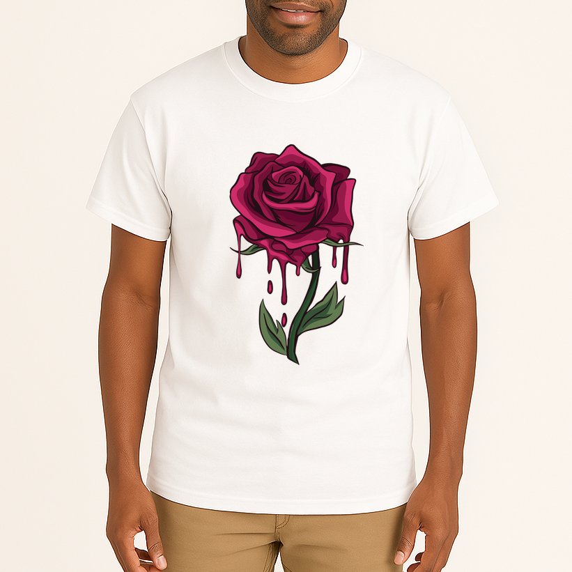 Bleeding Rose Tall T-Shirt