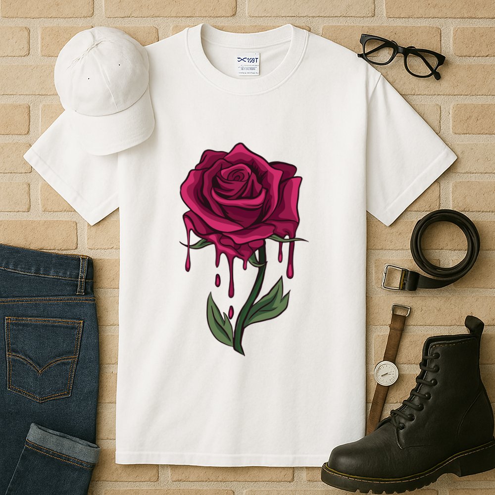 Bleeding Rose Tall T-Shirt
