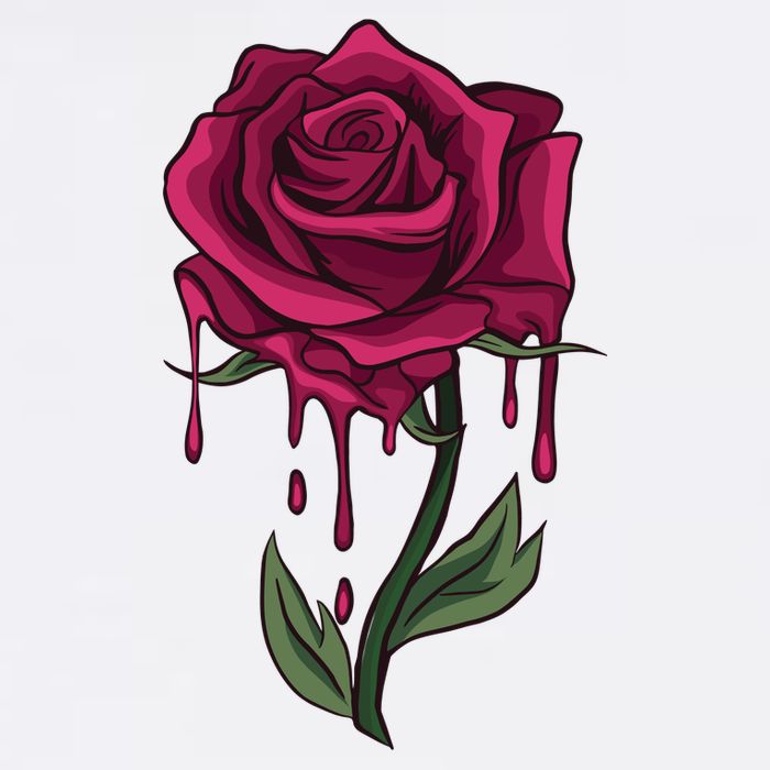 Bleeding Rose Tank Top