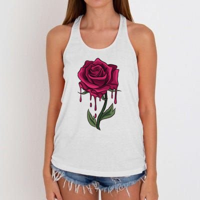 Bleeding Rose Women's Knotted Racerback Tank