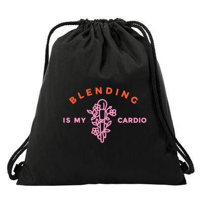 Blending Is My Cardio Drawstring Bag