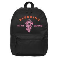 Blending Is My Cardio 16 in Basic Backpack