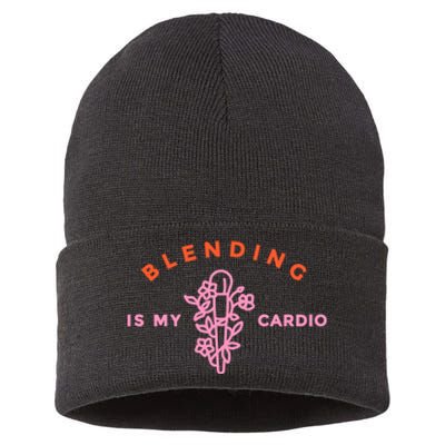 Blending Is My Cardio Sustainable Knit Beanie