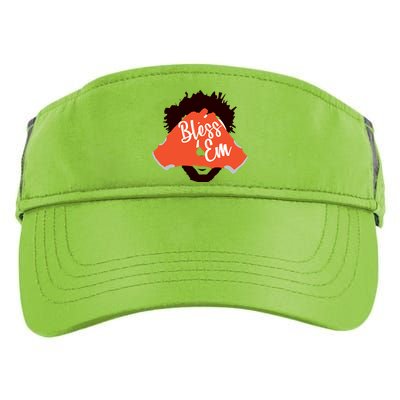 Bless 'Em Browns Football Saying Adult Drive Performance Visor