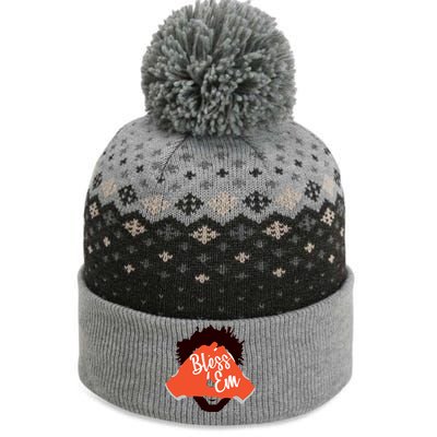 Bless 'Em Browns Football Saying The Baniff Cuffed Pom Beanie