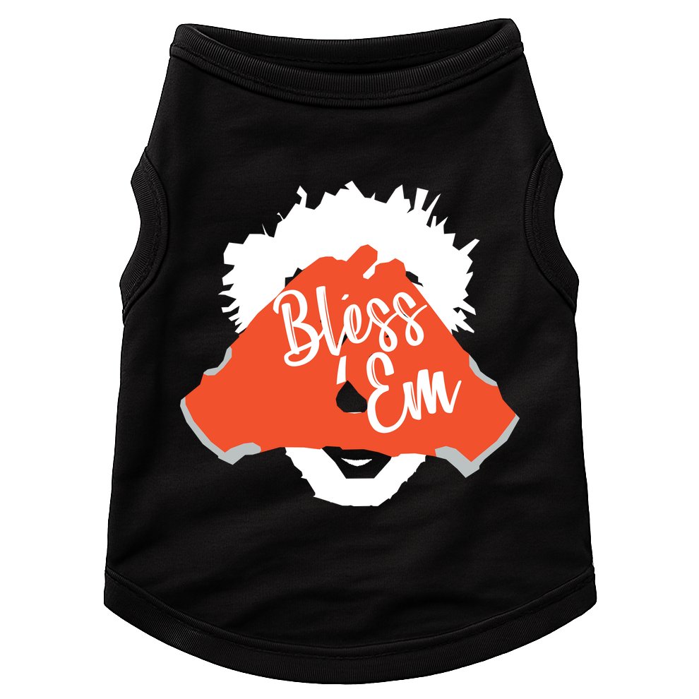 Bless 'Em Browns Football Saying Doggie Tank