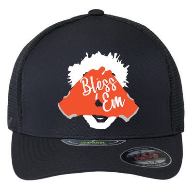 Bless 'Em Browns Football Saying Flexfit Unipanel Trucker Cap