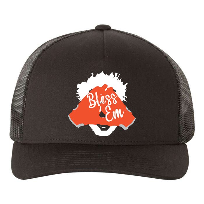 Bless 'Em Browns Football Saying Yupoong Adult 5-Panel Trucker Hat