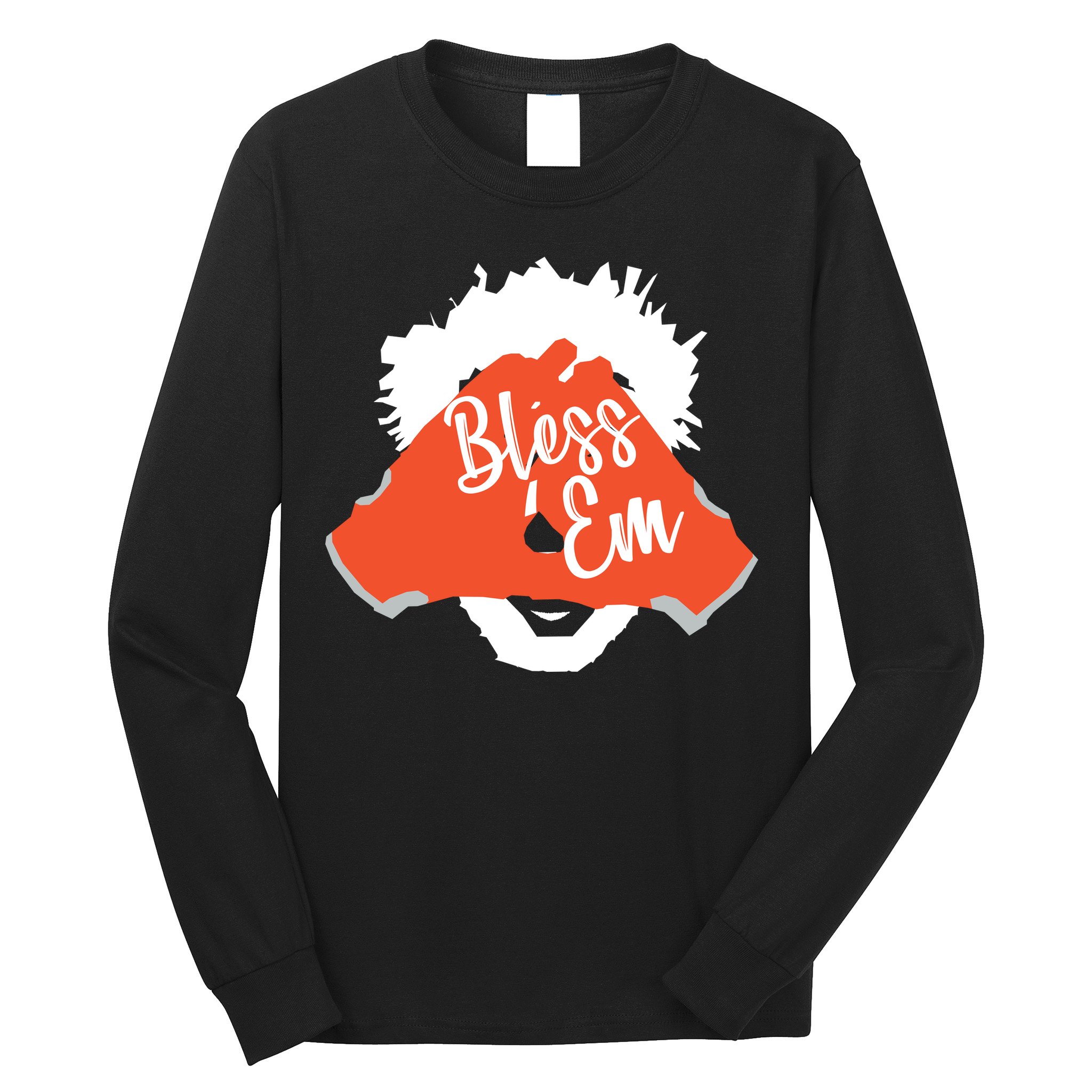 Bless 'Em Browns Football Saying Long Sleeve Shirt