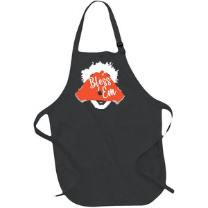 Bless 'Em Browns Football Saying Full-Length Apron With Pockets